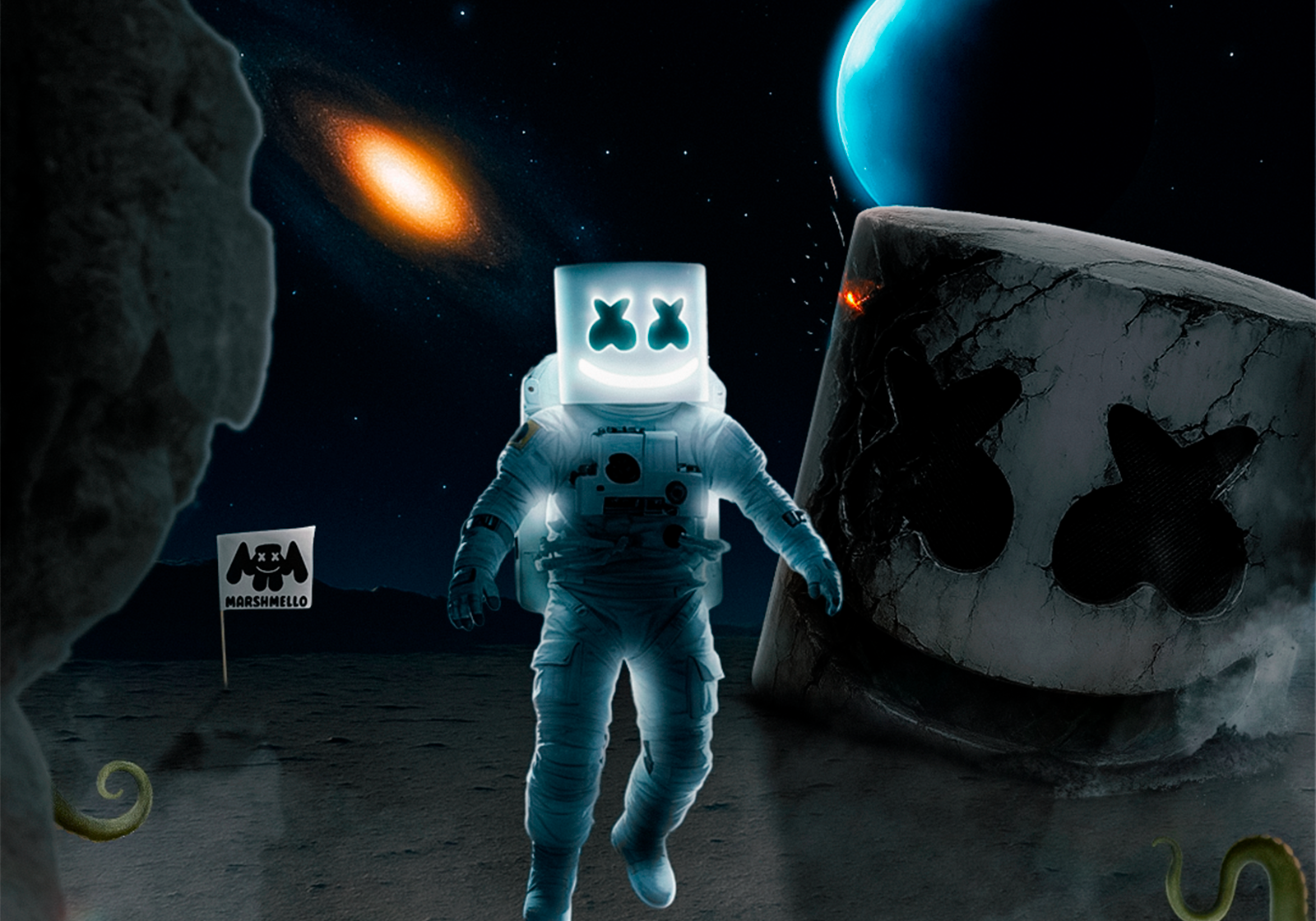 Marshmello x Coca-Cola — Concept Promotional Poster