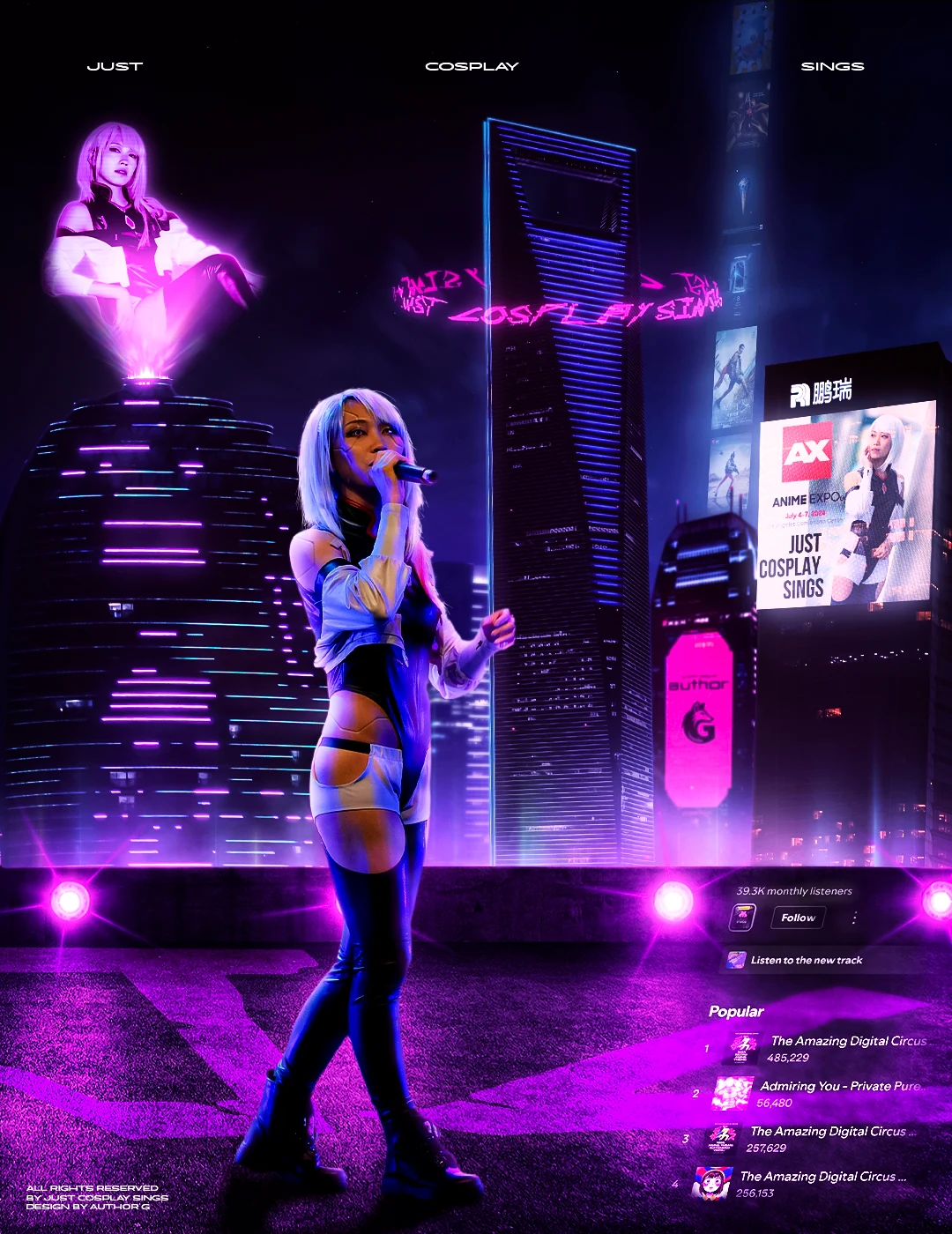 Just Cosplay Sings - Poster — JCS cyberpunk — finished poster
