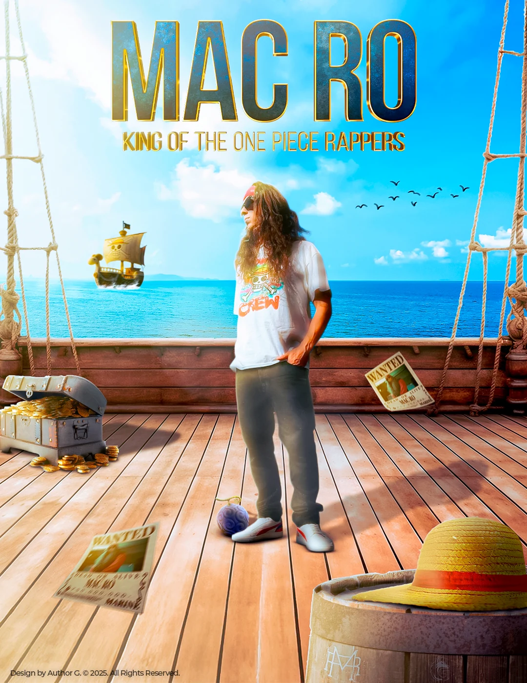 Mac Ro - One Piece Themed Poster — Mac Ro — finished One Piece themed poster