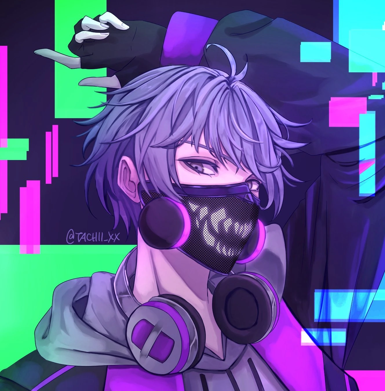 NINJ3FF3C7 EPK — Cyberpunk character visual reference